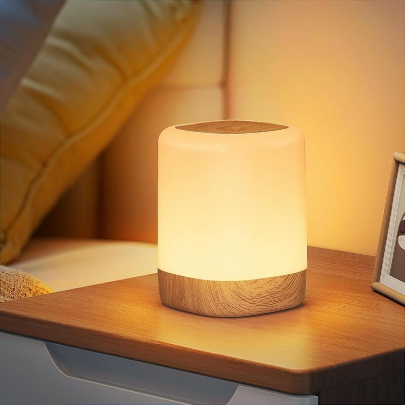 Touch-nachttischlampe, Led-baby-schlaflicht, Warmes Licht Und 256 Wechselnde Rgb-farben, Wiederaufladbare Nachtlampe Mit Timer, Kabellose Tischlampe Für Schlafzimmer Und Wohnzimmer