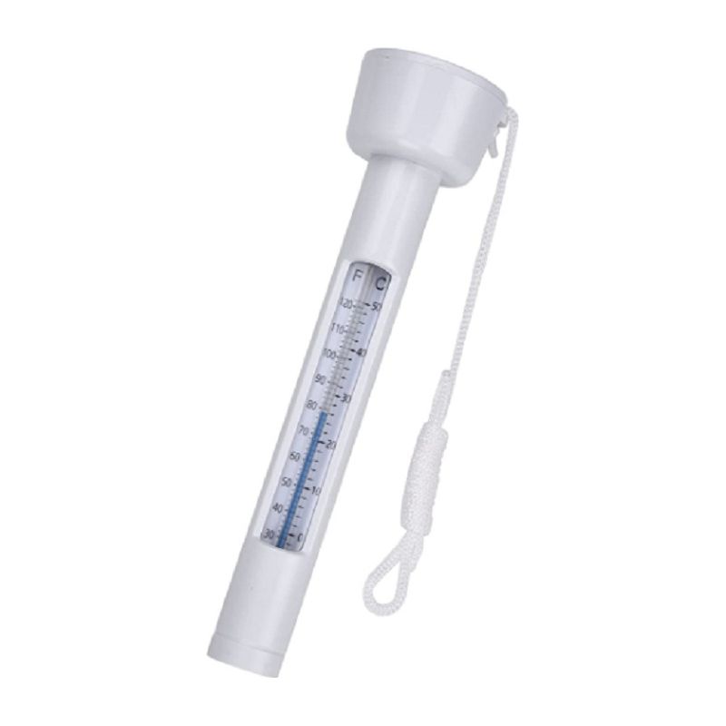 Schwimmbadthermometer, Wasserthermometer, Schwimmender Poolthermometer, Weiß