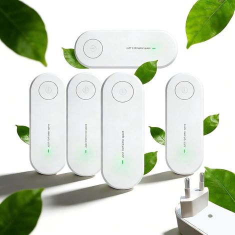 Luftreiniger — Steckbares Modell, Leiser Betrieb, 360°-rundumreinigung, Ideal Für Schlafzimmer Und Badezimmer.