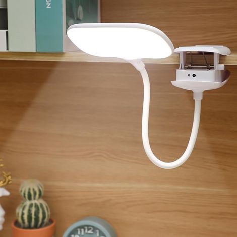 Diese Led-klemmleuchte Verfügt Über Einen 2000-mah-akku Und Drei Lichtmodi, Was Sie Ideal Für Studierende Macht.