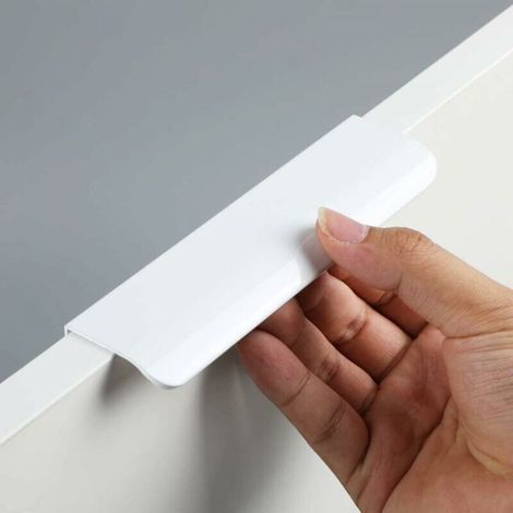 4 Stück Küchenschrankgriffe, Unsichtbare Griffleisten Für Möbel Und Schubladen, Verdeckte Türgriffe, Eingelassene Bündige Griffe Für Schubladen Und Schranktüren, Kommode, 120 Mm