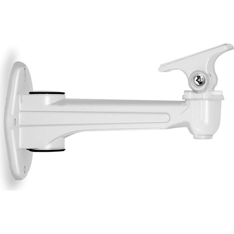 Mini Wandhalterung Für Projektoren, Tragkraft 3 Kg, Länge 16–20 Cm, Material Aluminium, Für Cctv/kamera/projektor/webcam – 360° Drehbar (weiß)