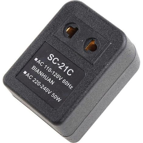 110 V (us) Auf 220 V (us/eu) Aufwärtsspannungswandler, Schwarz, 1 Stück