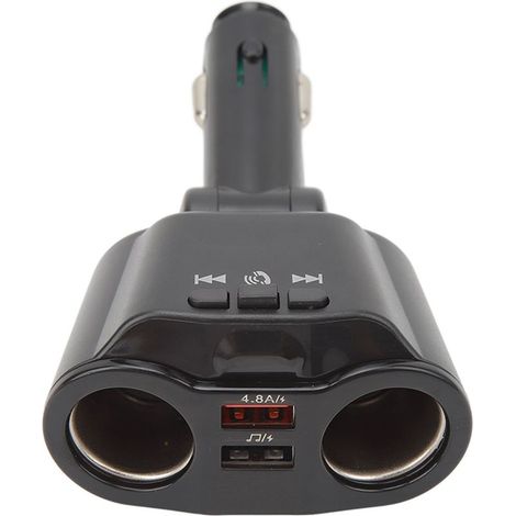 Bluetooth-autoladegerät Mit 2 Anschlüssen, Zwei Usb-anschlüssen, Freisprecheinrichtung, Mp3-player Und Kfz-adapter.