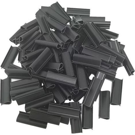 Packung Mit 100 Befestigungsclips Für Sichtschutzwände, Passend Für 4,2 Cm Lange Clip-schienen Zur Befestigung Von Sichtschutzstreifen Für Doppelgewebepaneele, Garten-clip-schienen Zur Befestigung (an