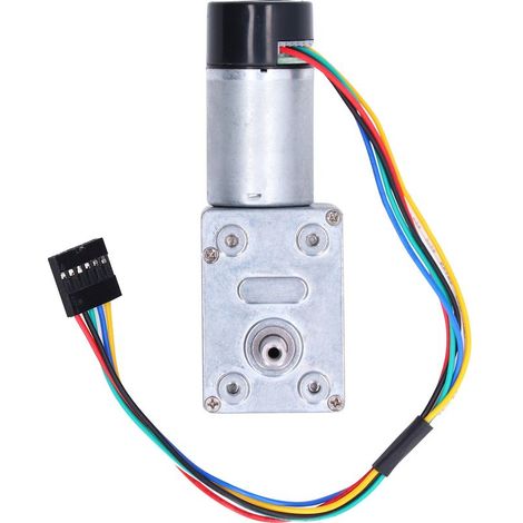 Drehmomentstarker Schneckengetriebemotor, Ganzmetall-getriebemotor Mit Selbsthemmendem Encoder, Einwellig, 66 U/min, 12 V Dc