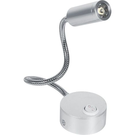 1w Led-leselampe, Kaltweiß, Ac85-265v, Schwanenhals Mit Ein-/ausschalter, Ideal Zum Lernen Und Fürs Bett (1w Kaltweiß)