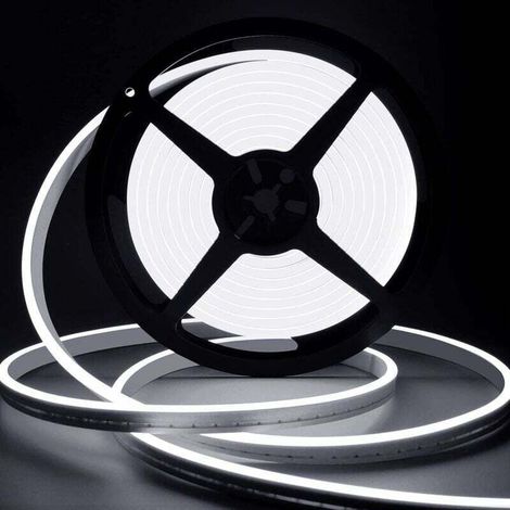 10 M Led-streifen, 12 V, 6000 K, Neonweiß, Ip65 Wasserdicht, Kürzbar, Flexibler Silikon-neonstreifen Für Schlafzimmer, Küche Und Dekoration
