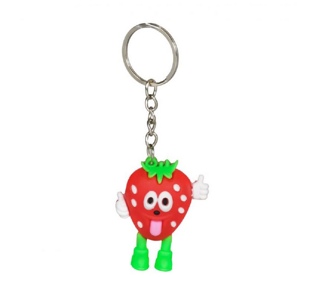 soma Schlüsselanhänger Schlüsselanhänger Mini Erdbeere Anhänger 4 cm 3D Geschenk Cartoon, Schlüsselanhänger Haustierschlüsselanhänger Geschenk Hund Frau Herren Bild 2