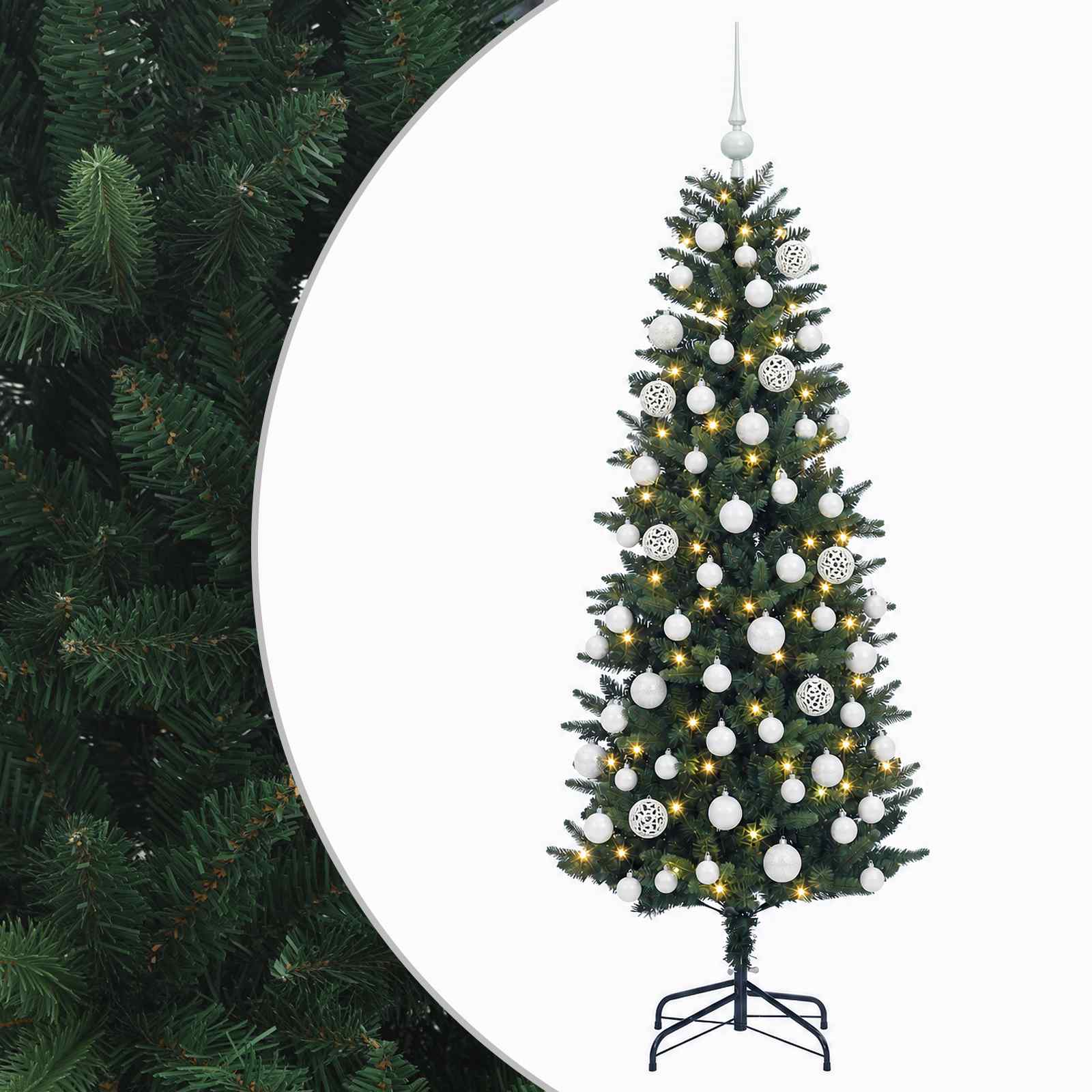 Künstlicher Weihnachtsbaum Mit Kugel 210 Cm 300 Leds Vidaxl