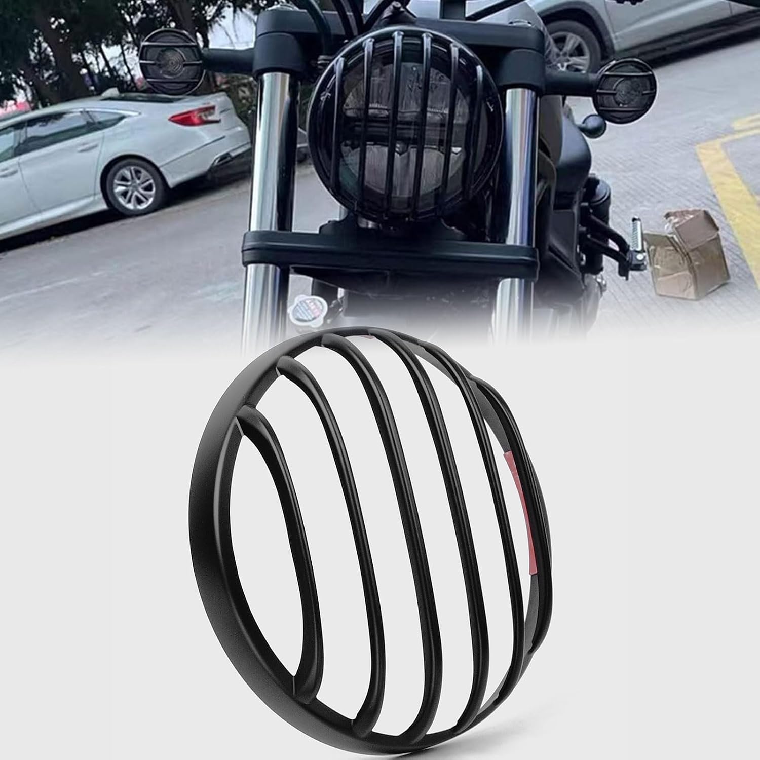 Schutzabdeckung Für Scheinwerfer/rücklichtblinker, Scheinwerfergitterabdeckung Kompatibel Mit Honda Rebel Cmx 250/cmx300/cmx 500 Zubehör 2021-2024 (1 Stück - Mattschwarz)
