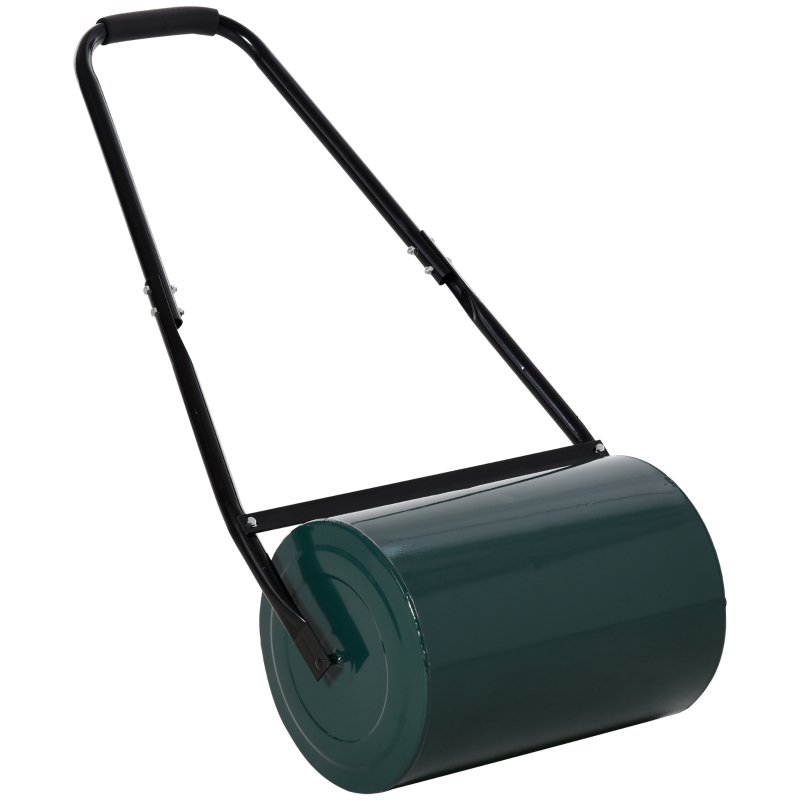 Garten-rasenwalze Mit U-griff, 31 Cm, 40 L Wasser-/sandfüllung, Metall, Grün
