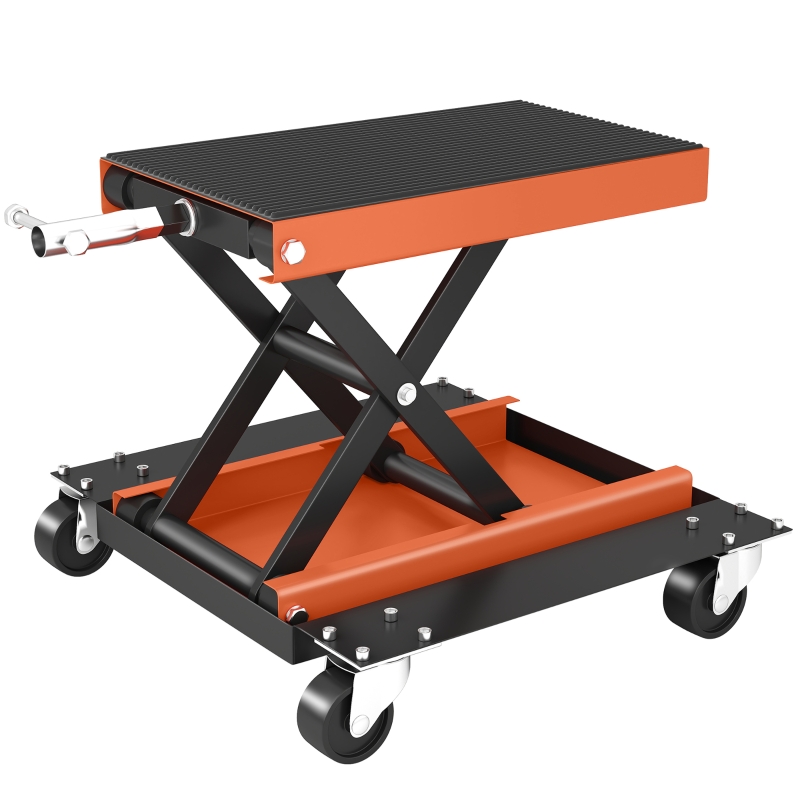 Motorrad-scherenheber, 500 Kg, Hubhöhe 135–390 Mm, Höhenverstellbar, Orange