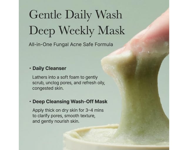 Arencia Gesichts-Reinigungsmousse Fresh Green Rice Mochi Cleanser, 3‑in‑1 Reinigung, Peeling & Maske