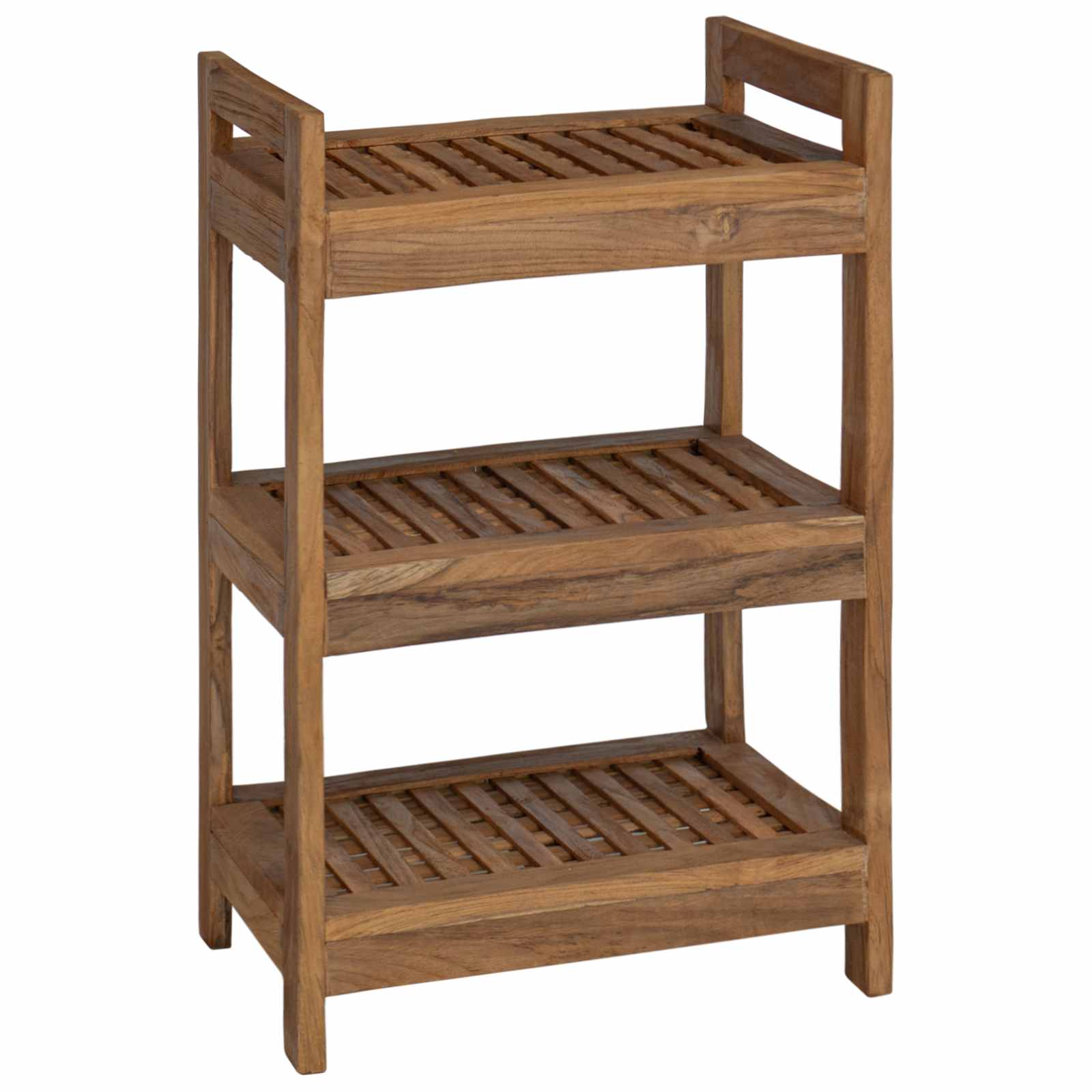 Maison Exclusive - Badregal Natur 45 X 30 X 71 Cm Massivholz Teak