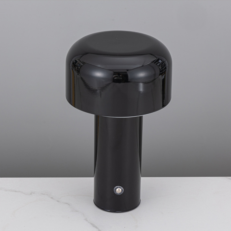 Led Nachtlicht Pilzform Aus Schmiedeeisen Dimmbar Sanftes Licht Tischdeko Für Schlafzimmer Geschenk Schwarz