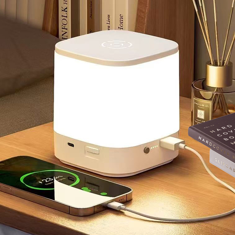 Led Nachtlicht Touch Schmiedeeisen Warmlicht Dimmbar Augenschonend Nachttisch Weiß