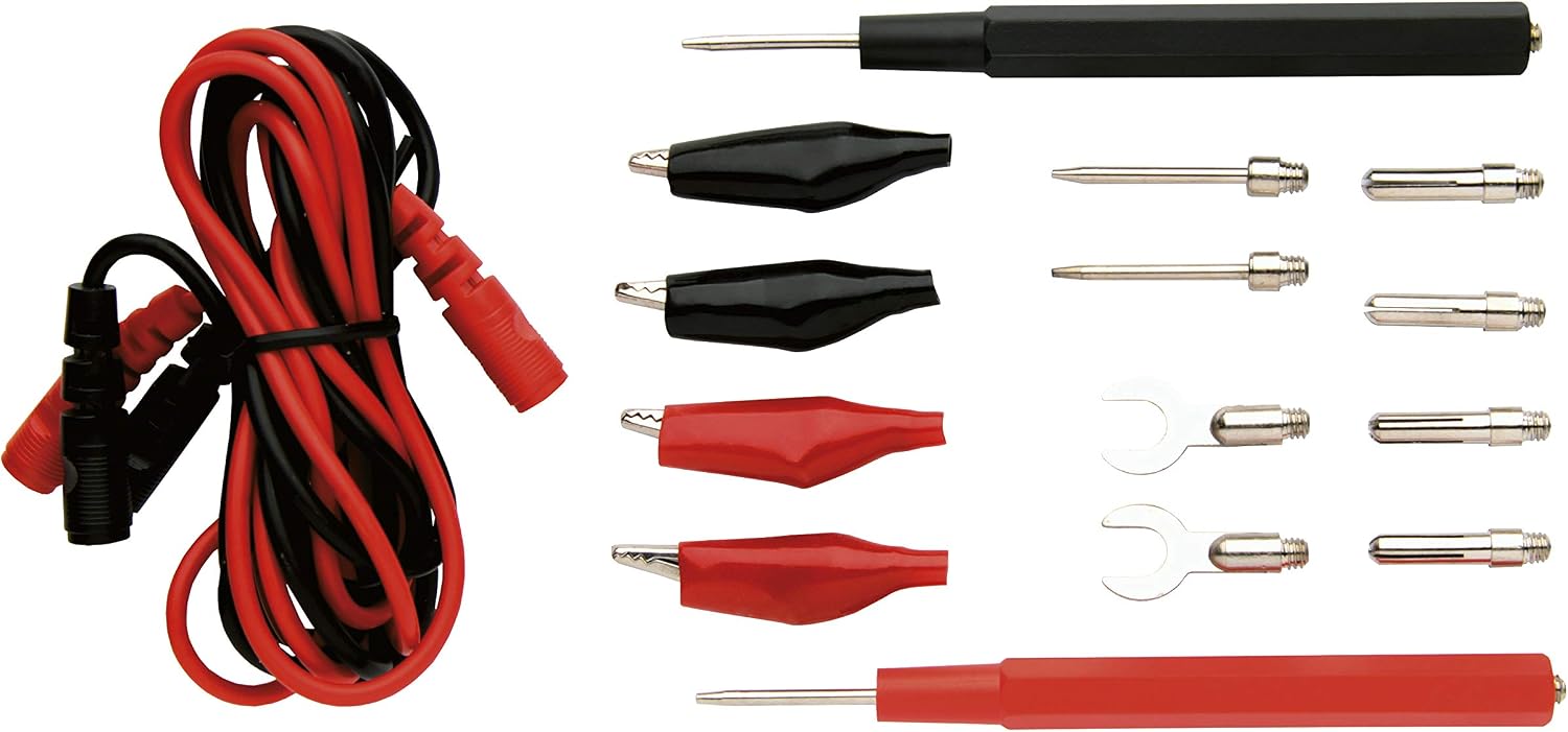 Universelles Messleitungsset Für Multimeter, Messspitzen, Multimeter, Messkabel, Messverlängerungskabel, 14 + 2 Messspitzen-set, S4001n, Schwarz Und Rot