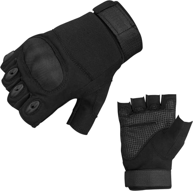 ATTONO Multisporthandschuhe Taktische Fingerlose Motorrad & Sport Handschuhe