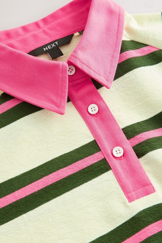 Next Rugbyshirt Kurzärmeliges Rugby-Polo-Top mit Kragen (1-tlg)
