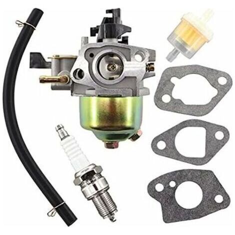 Carburateur Avec Joint, Filtre À Essence Et Bougie D'Allumage Pour Tondeuses À Gazon Hr194, Hr195, Hr214, Hr215, Hr216, Gxv120, Gxv140, Gxv160, Remplace La Pièce 16100-ze6-w01, 16100-z