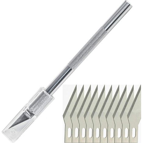 Le Couteau Artisanal Comprend 20 Lames De Rechange,