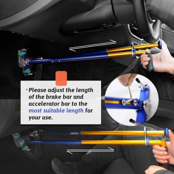 Beliebte Manuelle Bedienelemente Für Autos, Die Für Behinderte Fahrer Geeignet Sind, Pedalassistenzsysteme Für Autos