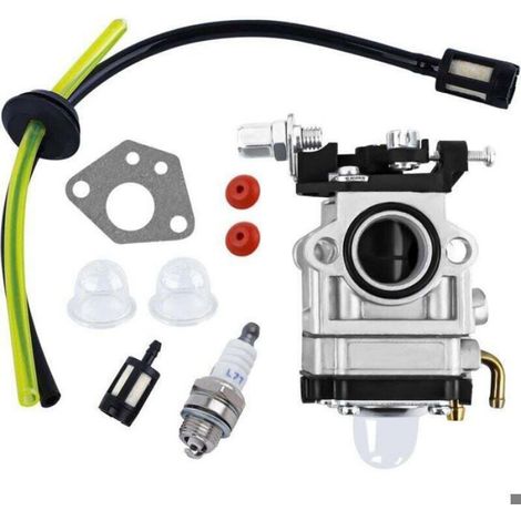 Carburateur Débroussailleuse - - Kit Complet Avec Joint, Tuyau, Bougie D'Allumage Et Filtre À Essence