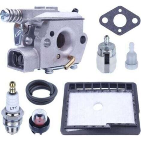 Kit Carburateur - 1 Unite - Pour Tronconneuse - Compatible Echo Cs3000 Cs3400 Cs3450 Cs300 - Avec Filtre A Air Et Joint