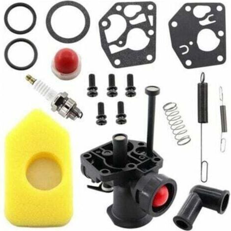 Kit Carburateur Pour Tondeuse À Gazon - Compatible Moteurs Briggs & Stratton Sprint 1 Cylindre - 498809 494406 795083 - 1 Pièce