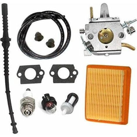 Carburateur Avec Filtre À Air Et Tuyau À Essence Pour Stihl Fs400 Fs450 Fs480 Sp400 Sp450 - Remplace Zama C1q-s34h, 4128 120 0651, 4134 141 0300. H524