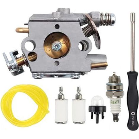 309376002 Carburateur Pour Ryobi Ry3714 Ry3716 Pour Homelite Avec Bulbe D'Amorçage Tronçonneuse À Essence, Bougie D'Allumage, Filtre À Carburant, Tuyau De Carburant