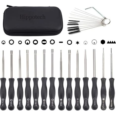 Kit 14 Pièces Outils Réglage Carburateur 2t Acier Chromé Pour Tronçonneuses Et Débroussailleuses -ulisem