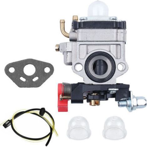Carburateur Pour Tondeuses À Gazon Walbro Wyj 26cc/3cc, Fabriqué Par Poweka, Comprend Le Joint De Pompe Principale Et L'Ensemble Du Tuyau De Carburant.