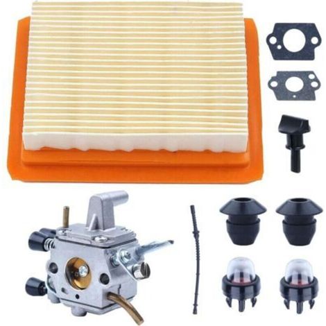 Kit Carburateur Pour Stihl Fs120 Fs200 Fs020 Fs202 Fs300 Fs350 Avec Débroussailleuse, Joint, Filtre À Air, Tuyau D'Essence, Pompe D'Amorçage