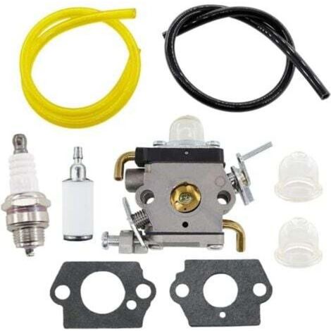Carburateur Avec Joint Tuyau D'Essence Bougie D'Allumage Pour Husqvarna 122c 122ldx 122lk Coupe-bordure Remplace 581734301 574386701