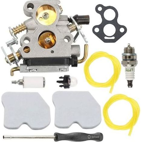 Kit Carburateur Husqvarna 235, 236e, 240e Pour Trononneuse C1t-w33, Cs2234, Gz380, Comprend Des Joints, Des Bougies D'Allumage, Des Conduites De Carburant Et D'Autres Accessoires.