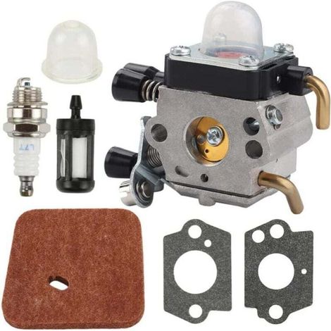 Carburateur Kit De Carburateur Adapté For S Hs45 Taille-haie Fs38 Fc55 Fs310 For C1q-s169b Ensembles De Pièces D'Outils De Jardin Pièces De Rechange Stihl Fs45c Fs45l Fs55 C Fs55 T Fc55 Km55r Hl45