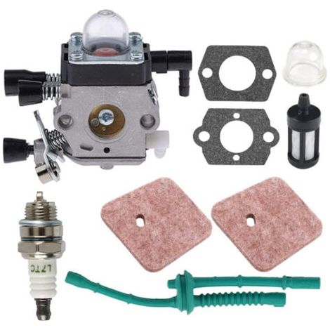 Rhg Carburateur Pour Stihl Débroussailleuse Fs38 Fs45 Fs55, Kit De Carbu Avec Joints, Tuyau, Bougie D'Allumage, Filtre À Air Et Filtres À Essence
