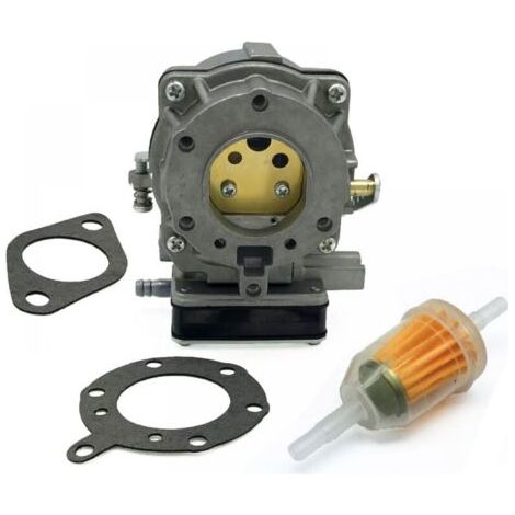 Kit Carburateur 693480 Pour Moteur Briggs & Stratton 16,5 Cv Bicylindre 42a707 À Quatre Vis, Outil De Jardin, Métal, Argent