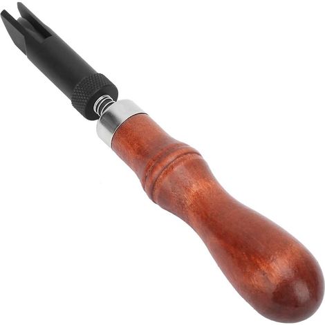 Outil De Rainurage Du Cuir Rainure De Poussée Réglable De Type En V Rainure De Travail Du Cuir Couture Dispositif De Gouge D'Artisanat En Cuir