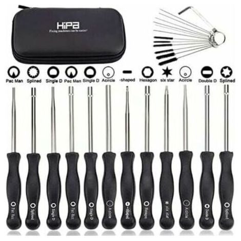 Ensemble De 12 Outils De Réglage De Carburateur – Tournevis Avec Poignées Carrées – Kit De Nettoyage Pour Moteurs 2 Temps – Compatible Sthil, Husqvarna, Echo