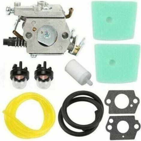Carburateur - Pour Taille-haies Husqvarna 123l 323l 325 326 323 322 327p4 223lr - Kit Réparation Complet Avec Joints Filtres Et Bougie