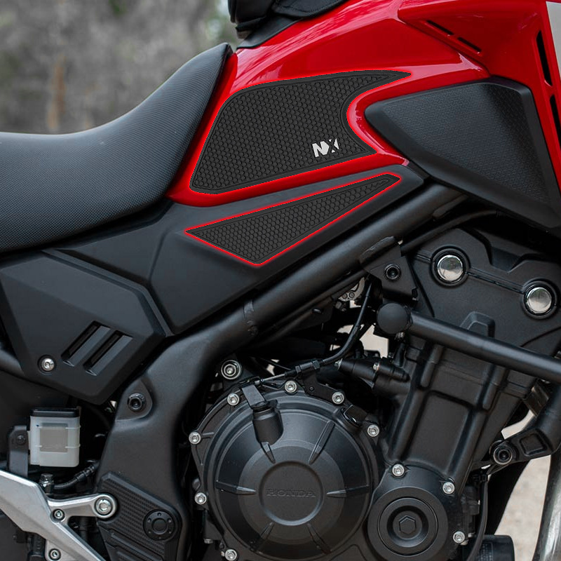 Gummierte Schutz- Und Antirutsch-zierpads Für Den Seitlichen Kraftstofftank Der Honda Nx400/500 (24-25 Jahre Alt).