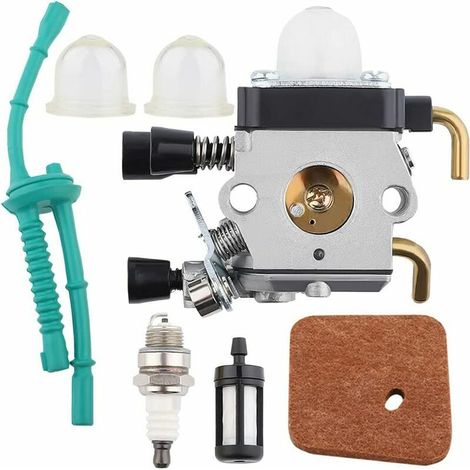 Carburateur + Tuyau + Bougie + Pompe D'Amorçage + Filtre À Air + Filtre À Carburant Pour Débroussailleuse Sthil Fs55 Fs45 Fs46 38 Km55