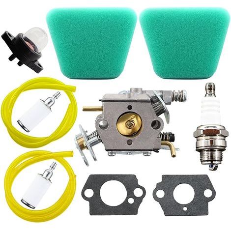 Carburettor With Priming Pump Compatible With Mcculloch 333 335 338 435 436 440 Poulan 2050 2055 2115 2175 2250 2275 2750 2755 2375 2550 2555 4016 Pro 4016 Chainsaw Fuel Filter