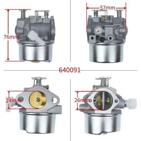 Lot De 2-carburateur Compatible Tecumseh 640297 640075 640091 – Adapté Pour Moteurs Tvm195 Et Tvm220
