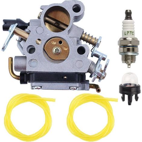 Kit Carburateur Husqvarna 235 236e 240e Pour Tronçonneuses Zama C1t-w33 Cs2234 Cs2238, Livré Avec Ampoule De Démarrage, Bougie D'Allumage Et Conduite De Carburant.