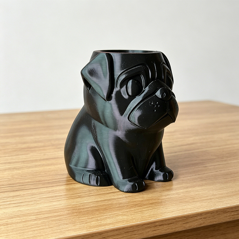 Neuer, 3d-gedruckter, Niedlicher Mops-hund-pflanztopf Für Sukkulenten, Dekoration Für Den Innen- Und Außenbereich, Geschenkidee.