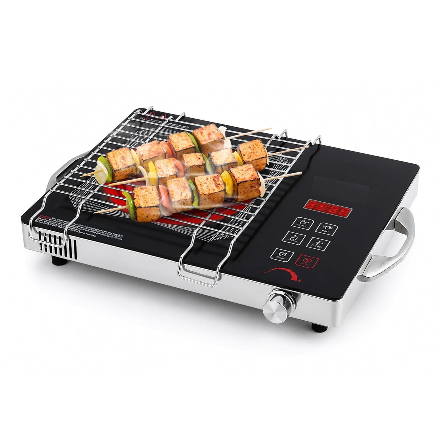 Rauchfreier Elektrischer Keramik-backofen-grillrost Für Den Haushalt, Fleischgrill, Backblech, Grillnetz, Multifunktionaler Elektrischer Grillrost